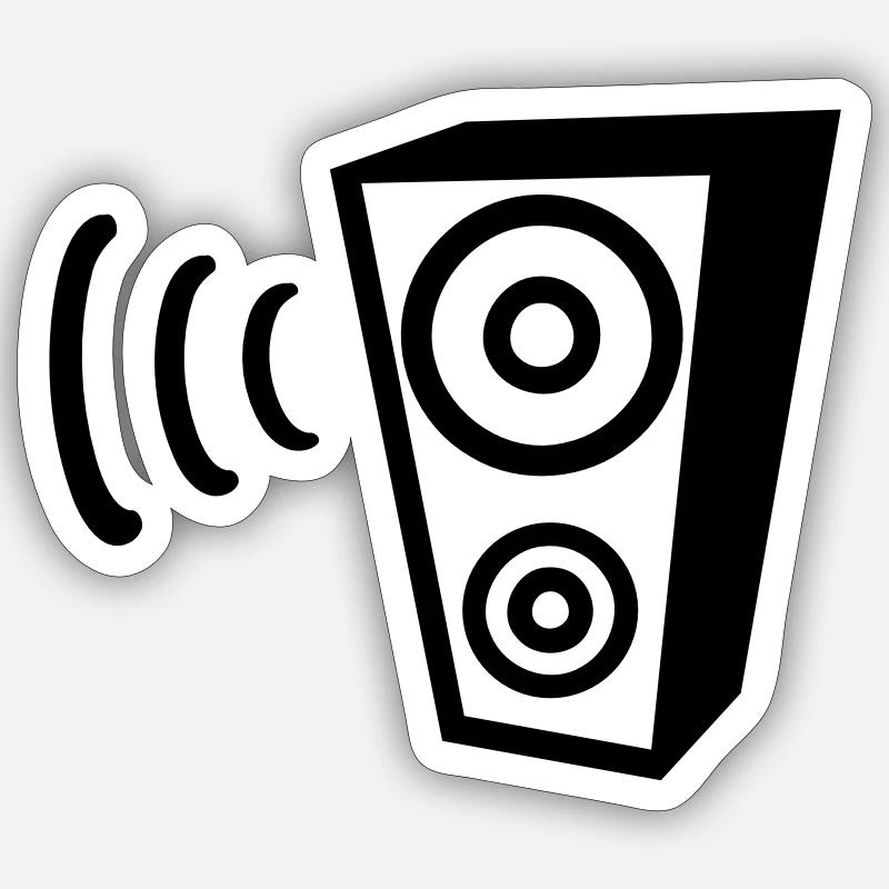 Speaker Sticker size S (10 x 10 cm)