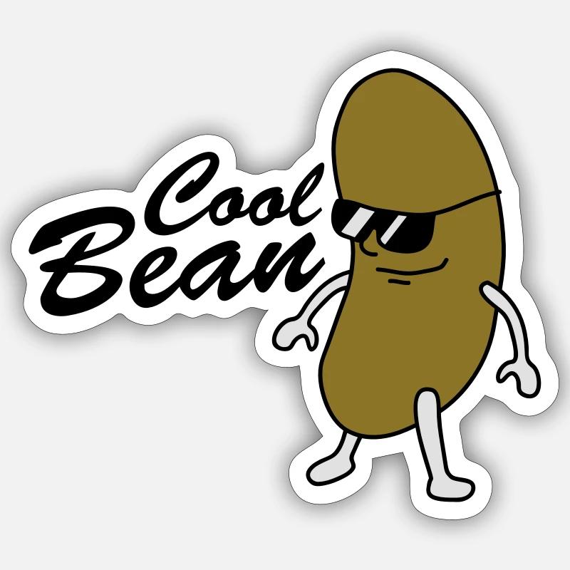 Cool Bean Boss - Sticker size S (10 x 10 cm) - white matte