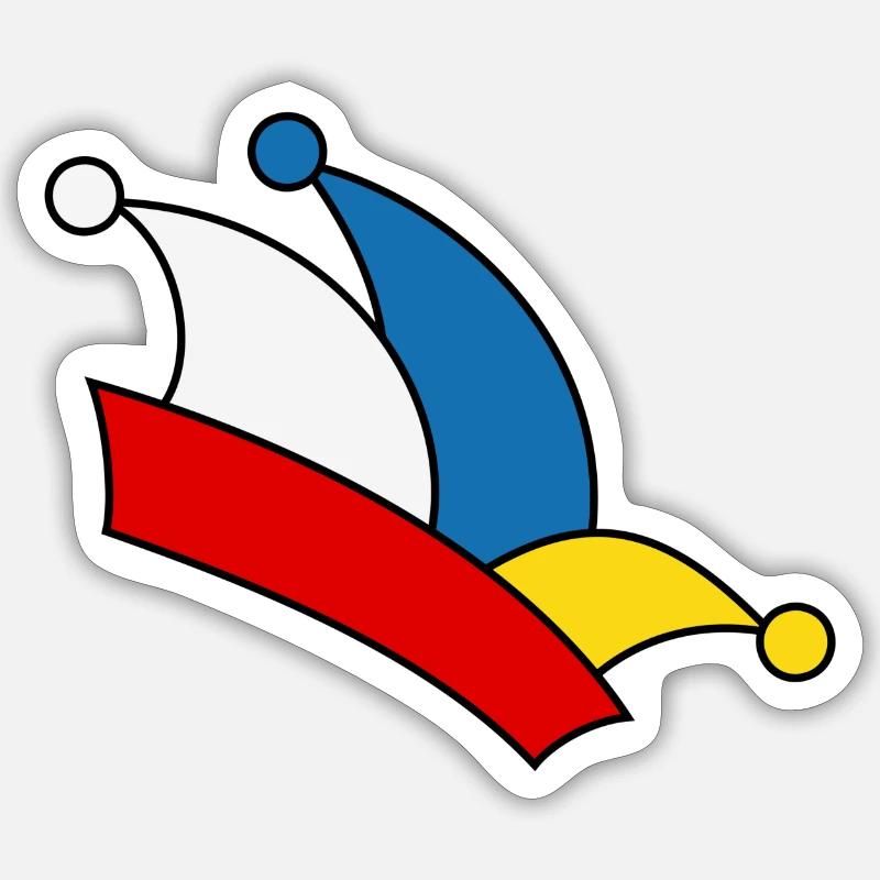 Narrenkappe Mainz Sticker Größe S (10 x 10 cm)
