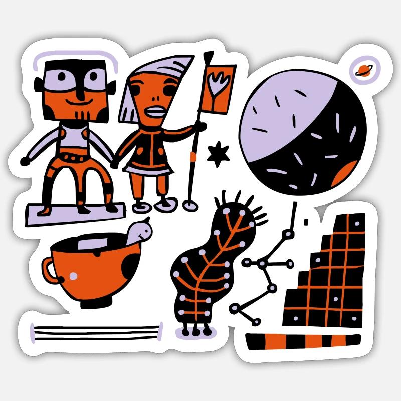 Sticker taille S (10 x 10 cm) - 