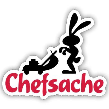 jardin - Sticker taille S (10 x 10 cm) - blanc mat - Devant