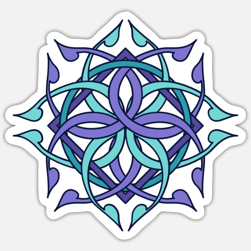 Goa Psytrance Psychedelic Blacklight Gift Sticker size S (10 x 10 cm)