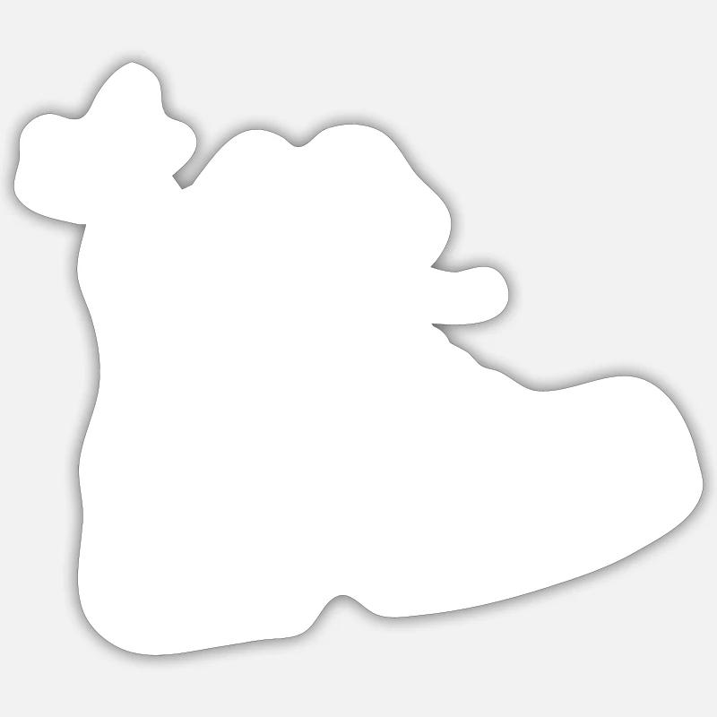 Wanderschuh Sticker Größe S (10 x 10 cm)