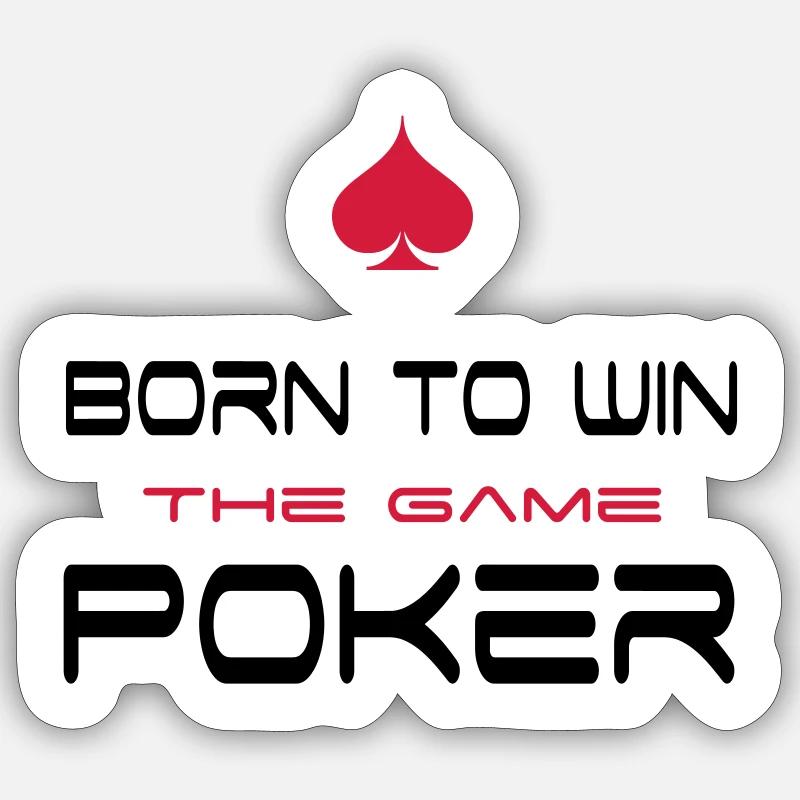 poker Sticker Größe S (10 x 10 cm)