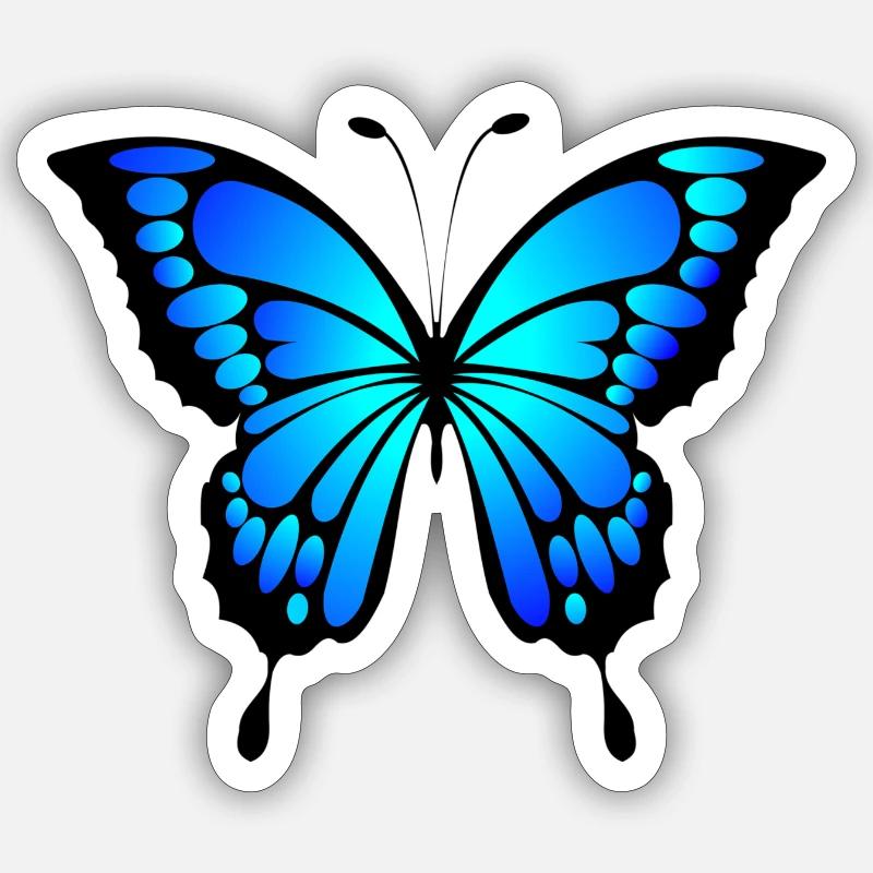 Butterfly - Sticker size S (10 x 10 cm) - white matte