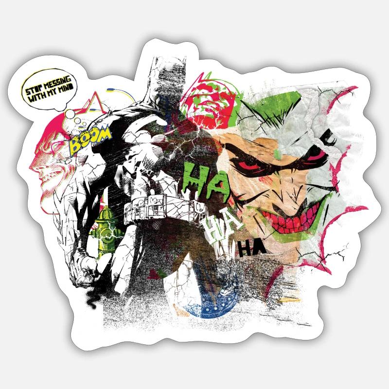 Batman Comic Composition Joker Sticker size S (10 x 10 cm)