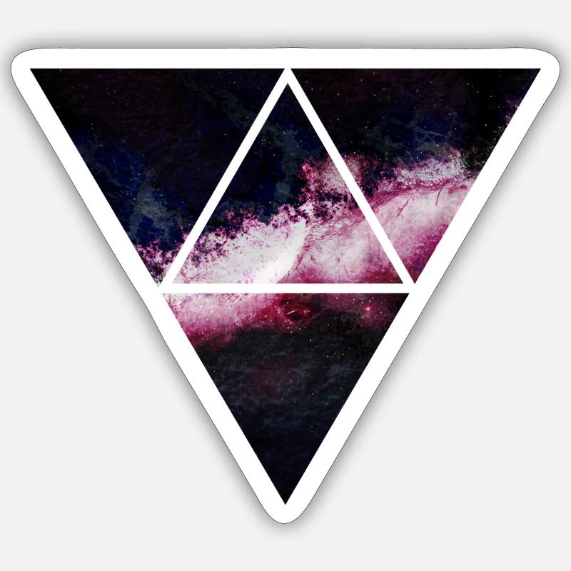 triangle galaxy Sticker size S (10 x 10 cm)