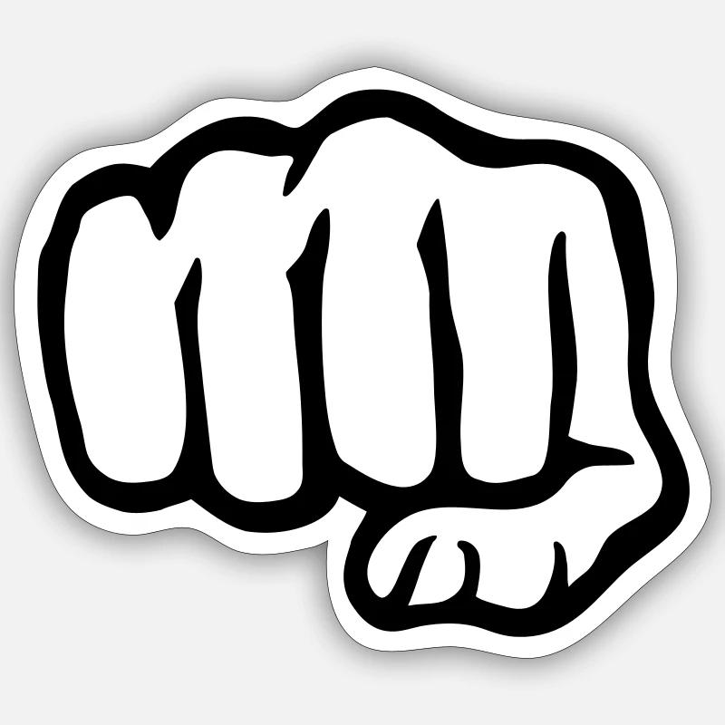 Fist Sticker size S (10 x 10 cm)