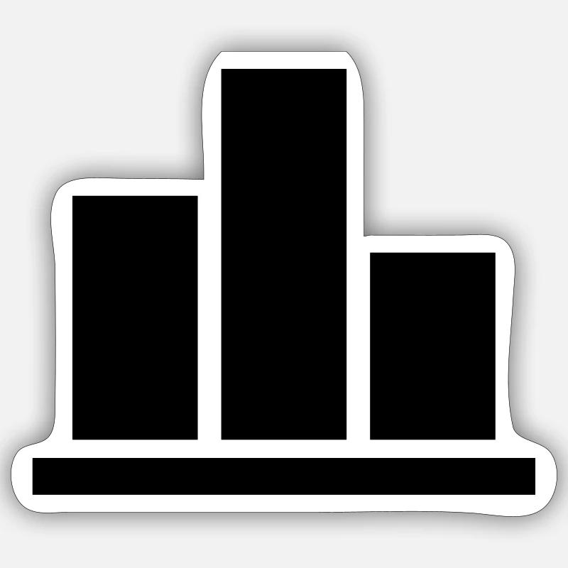 Chart - Sticker size S (10 x 10 cm) - white matte