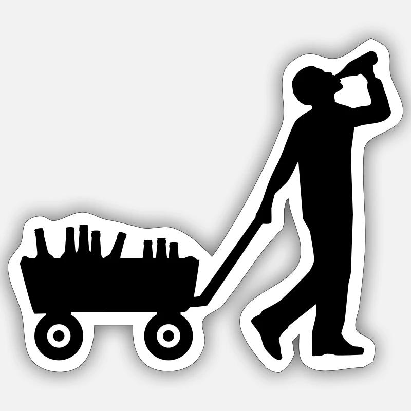 Alkohol Sticker Größe S (10 x 10 cm)