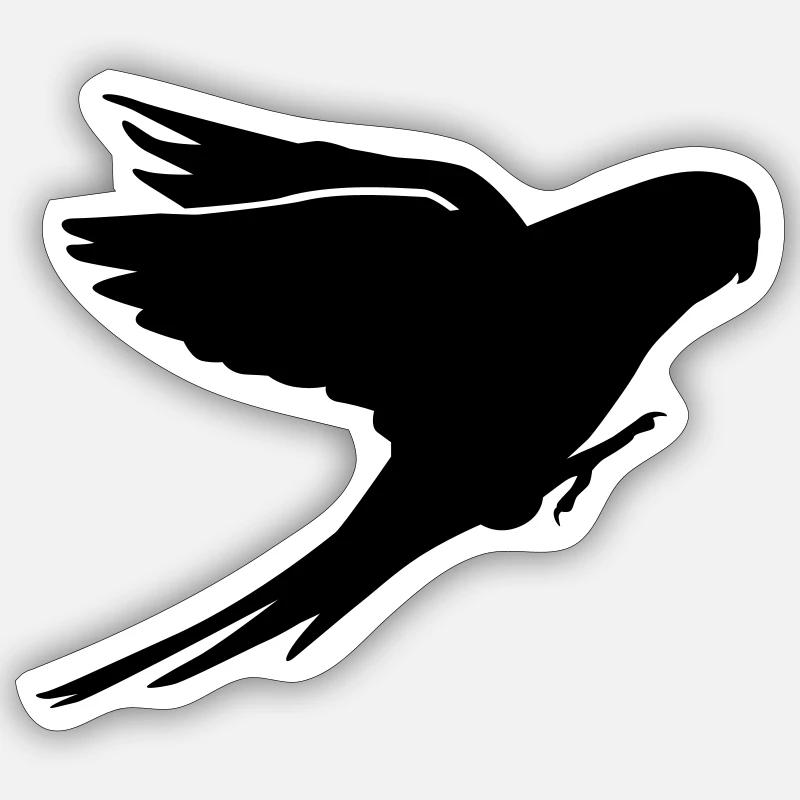 Budgie - Sticker size S (10 x 10 cm) - white matte