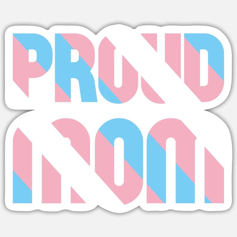 Stolze Mutter Transgender Sticker Größe S (10 x 10 cm)