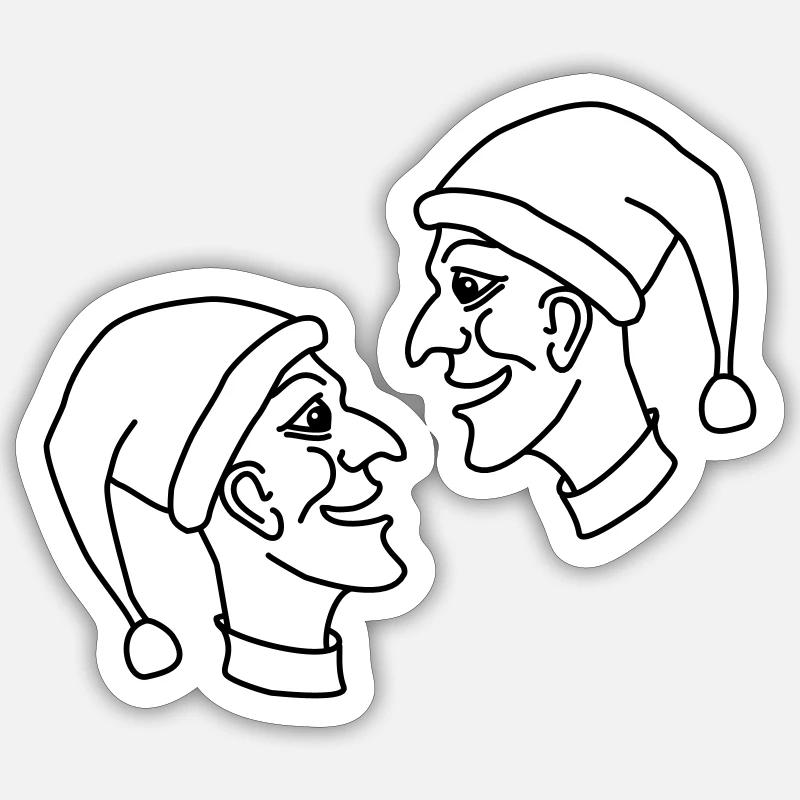 poupée Sticker taille S (10 x 10 cm)