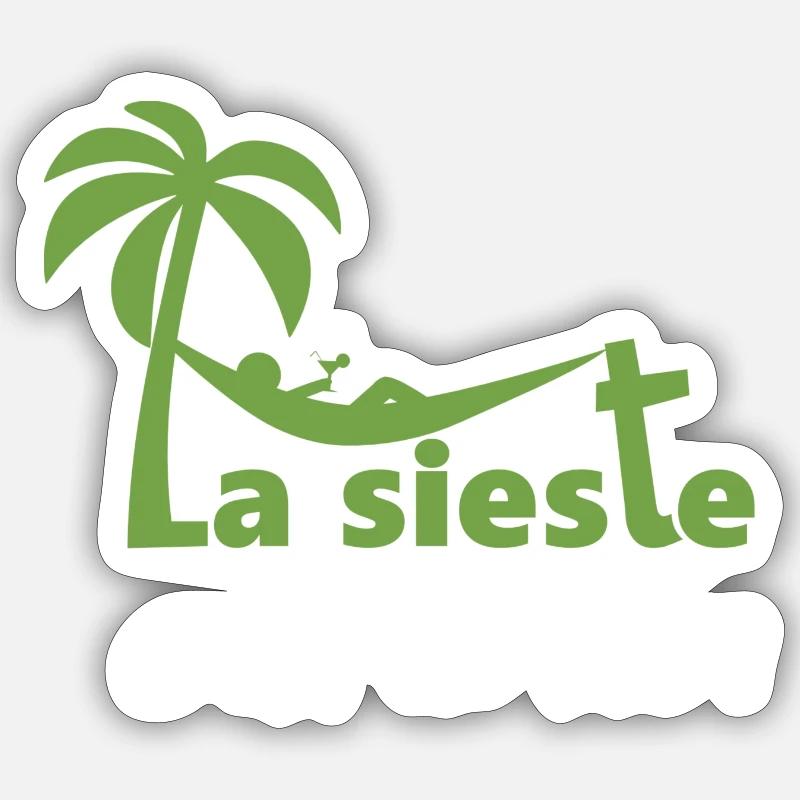 La sieste Sticker taille S (10 x 10 cm)