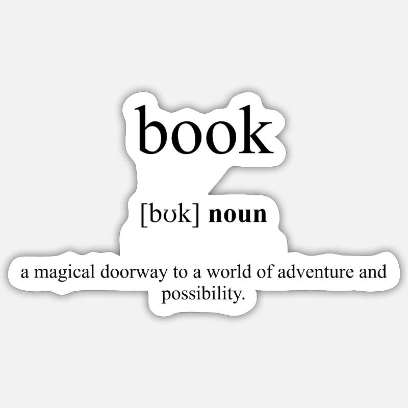 Book (Buch) Definition Dictionary Sticker size S (10 x 10 cm)
