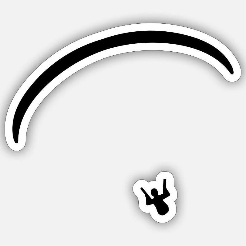 Paragliding Sticker Größe S (10 x 10 cm)