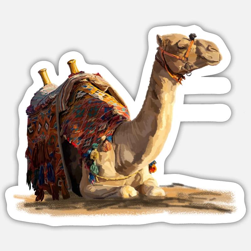 kamel Sticker Größe S (10 x 10 cm)