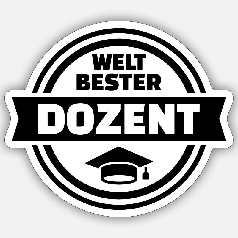 Dozent Sticker Größe S (10 x 10 cm)