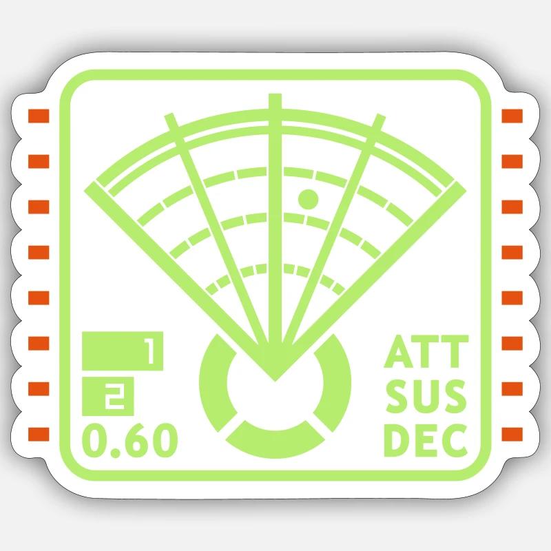 Motion Tracker Display Sticker size S (10 x 10 cm)