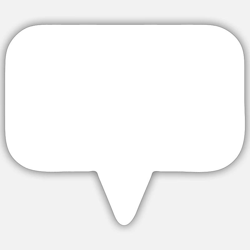 Speech Bubble Thought Bubble Label Speechbubble Sticker size S (10 x 10 cm)