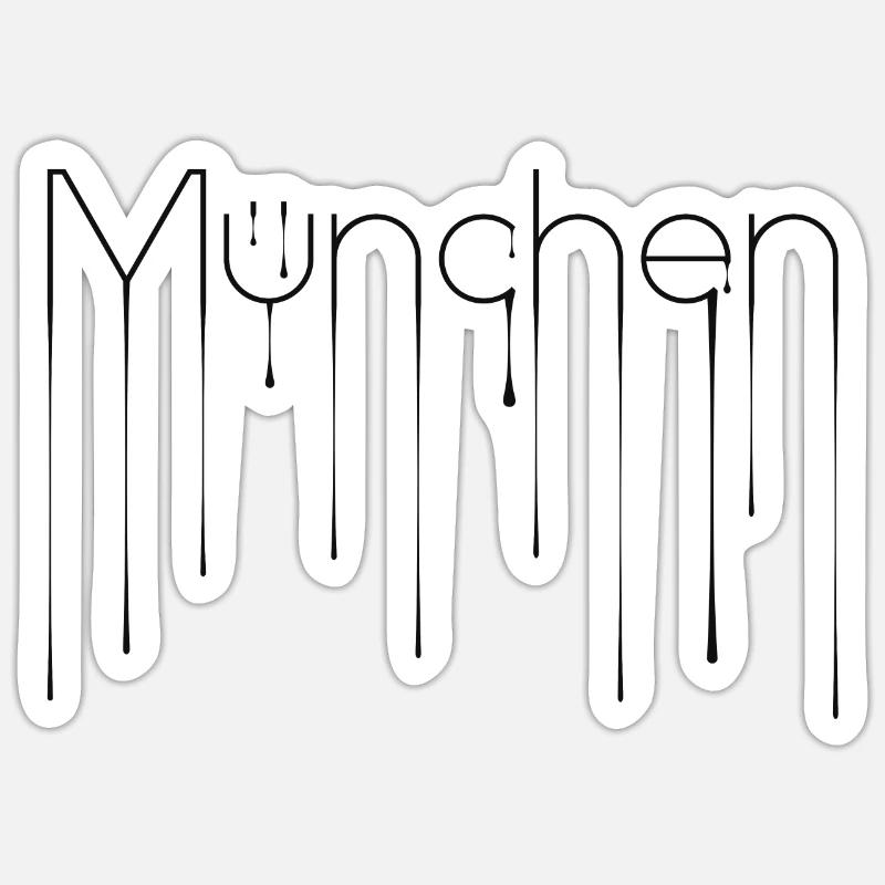 Munich Liquid - Design Sticker taille S (10 x 10 cm)