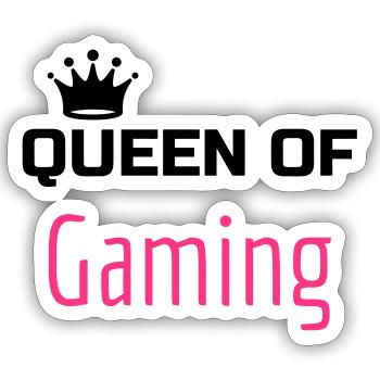 Gaming Gamer Video Game Player Geek - Sticker size S (10 x 10 cm) - white matte - Front