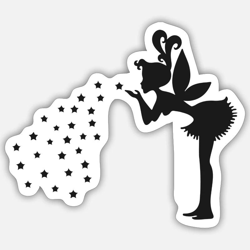 Douce fée, elfe Sticker taille S (10 x 10 cm)