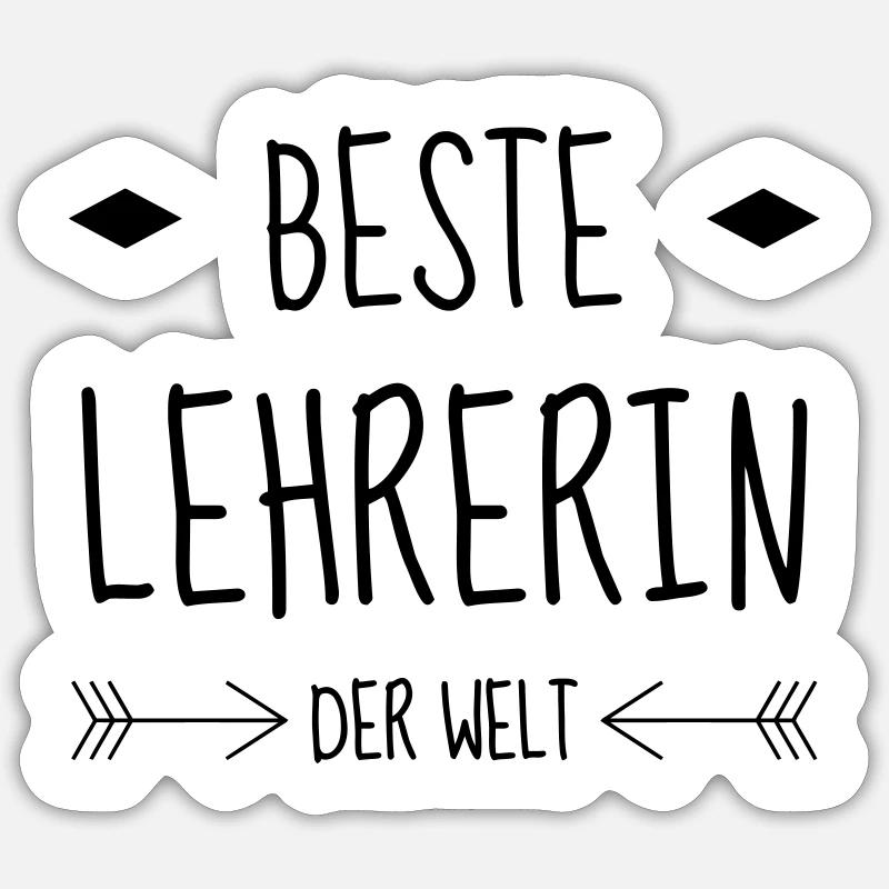 Ecole / Prof / Instit / Professeur / Maîtresse Sticker taille S (10 x 10 cm)