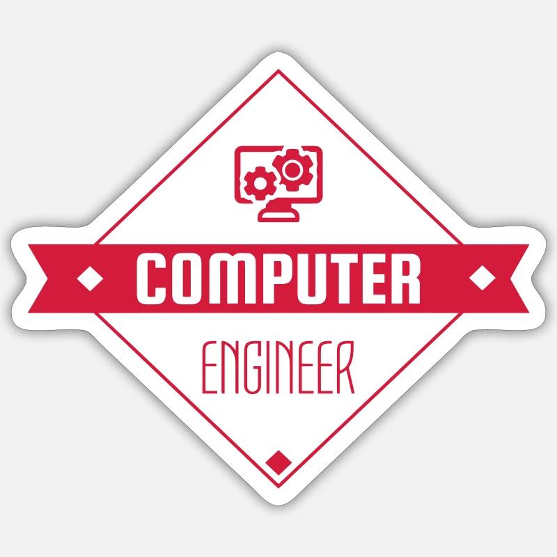 Computer / Informatiker / Aussenseiter / Ingenieur Sticker Größe S (10 x 10 cm)