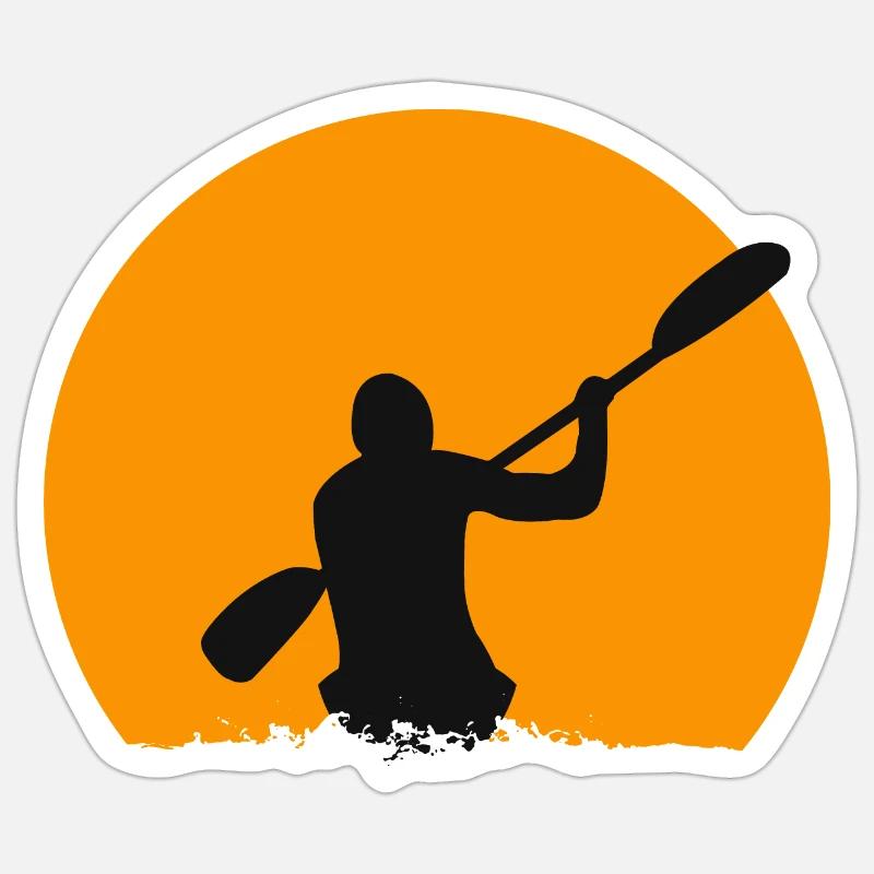 Paddle - Sticker size S (10 x 10 cm) - white matte