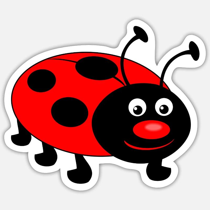 ladybug Sticker size S (10 x 10 cm)