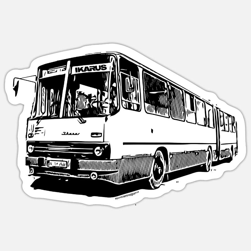 IKARUS 280 - Sticker Größe S (10 x 10 cm) - Mattweiß