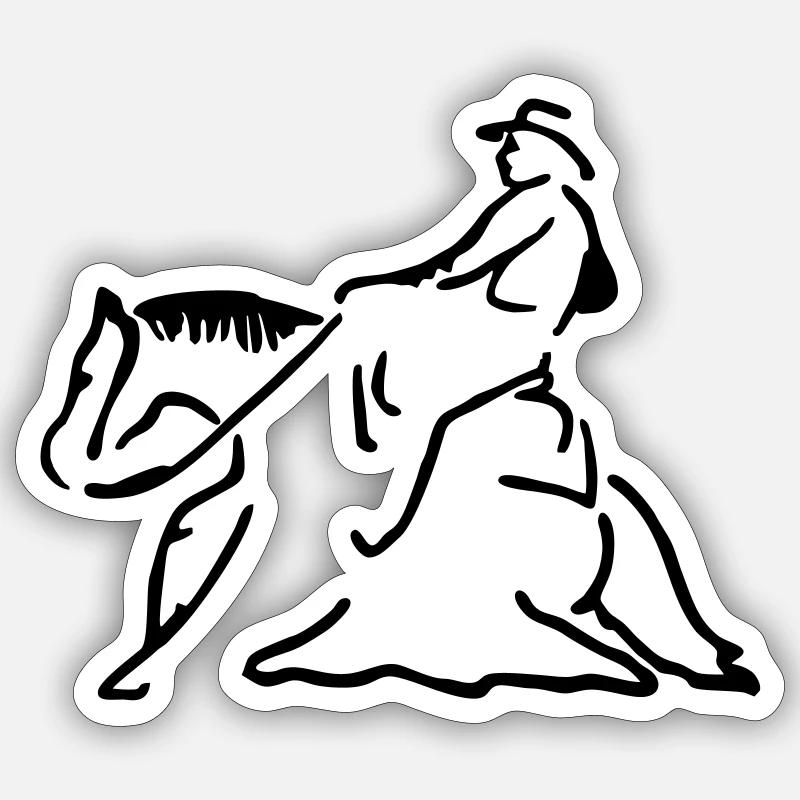 Sliding Stop Slider Sticker Größe S (10 x 10 cm)