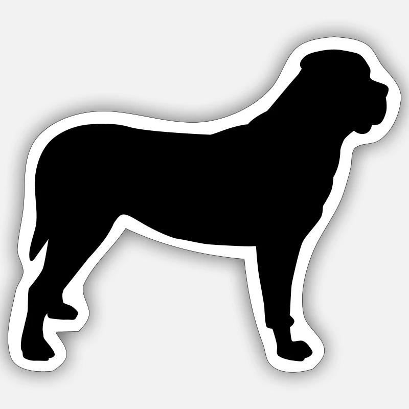 Mastiff - Sticker size S (10 x 10 cm) - white matte