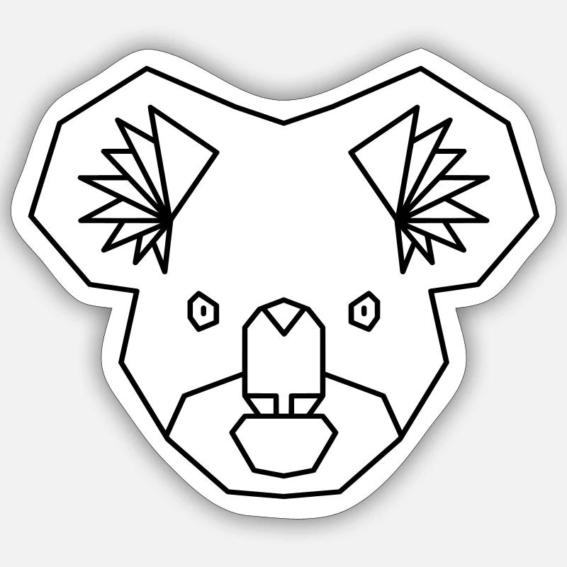Koala bear koala bear drawing Australia Sticker size S (10 x 10 cm)