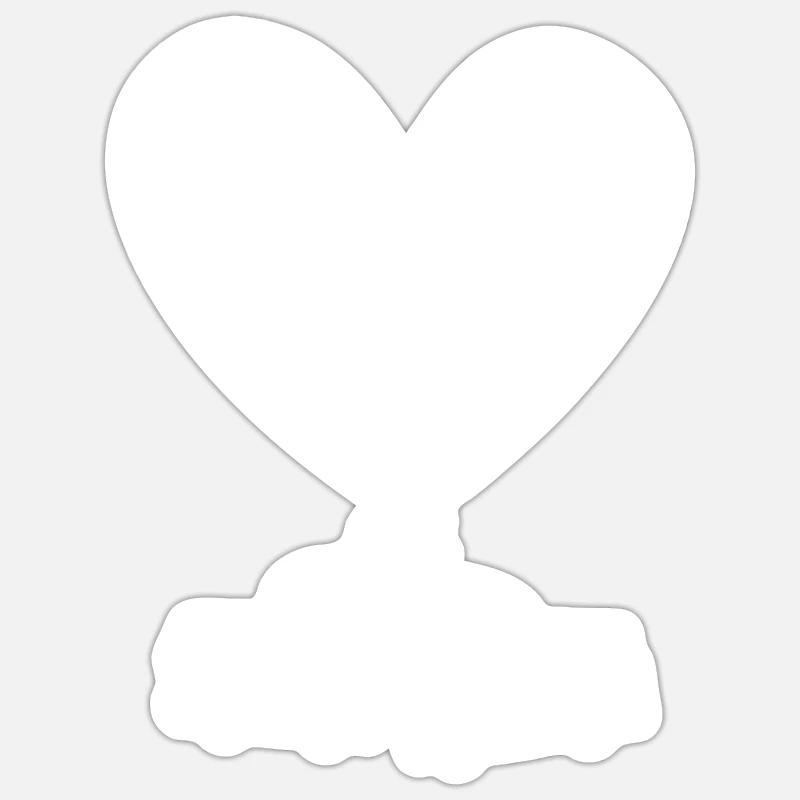 RV Valentinstag Herz - Ehemann Wohnmobil Geschenk Sticker Größe S (10 x 10 cm)