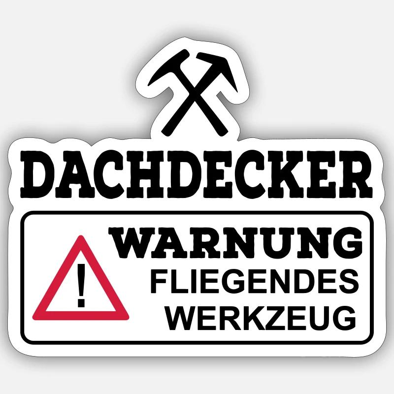 roofer Sticker size S (10 x 10 cm)