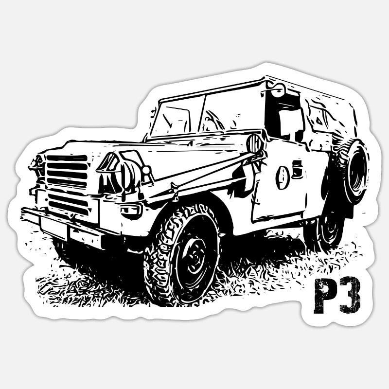 IFA - P3 - Sachsenring - Sticker Größe S (10 x 10 cm) - Mattweiß