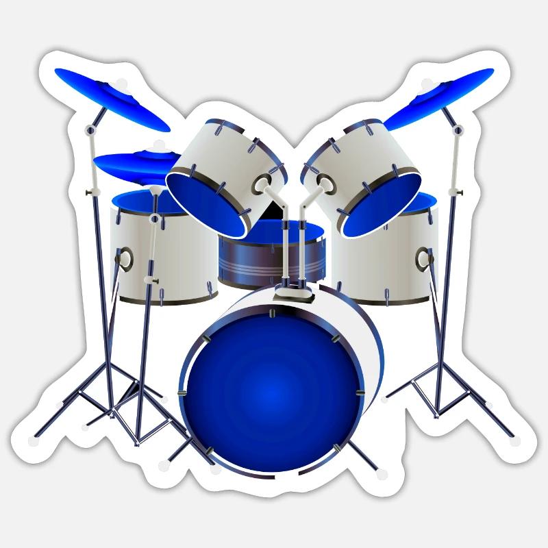 Drums Sticker size S (10 x 10 cm)