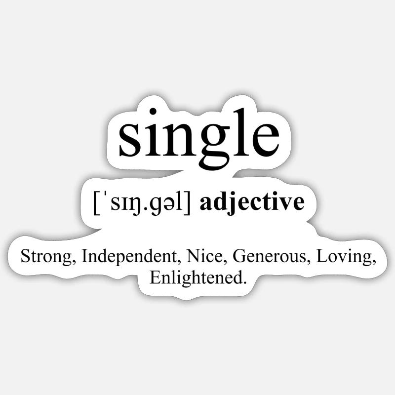 Single definition dictionary - Sticker size S (10 x 10 cm) - white matte