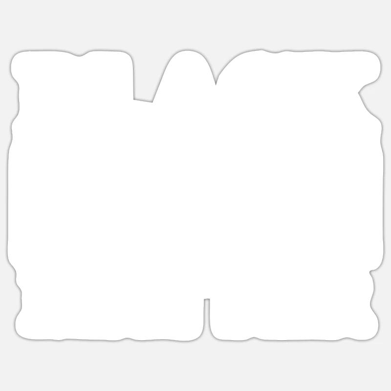Sort kraft Anti Rac BLM Tshirt Sort levende stof - Sticker størrelse S (10 x 10 cm) - mat hvid