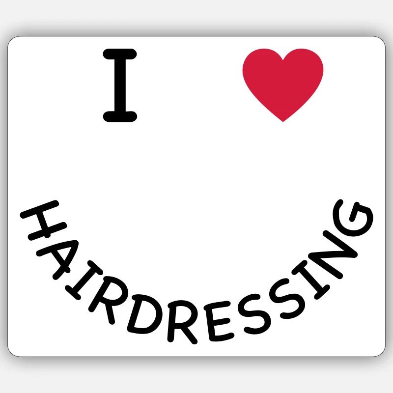Friseur Sticker Größe S (10 x 10 cm)