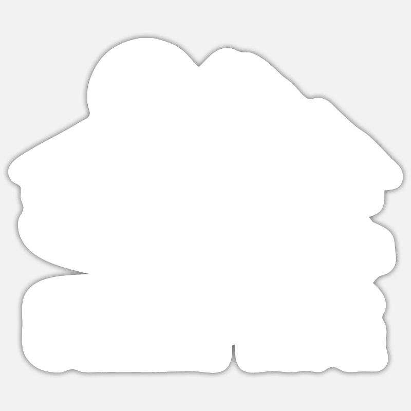 Campeur - Sticker taille S (10 x 10 cm) - blanc mat