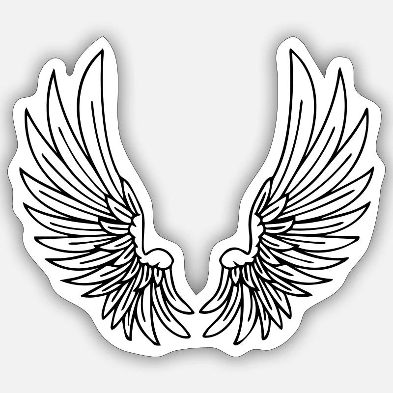 wing Sticker size S (10 x 10 cm)