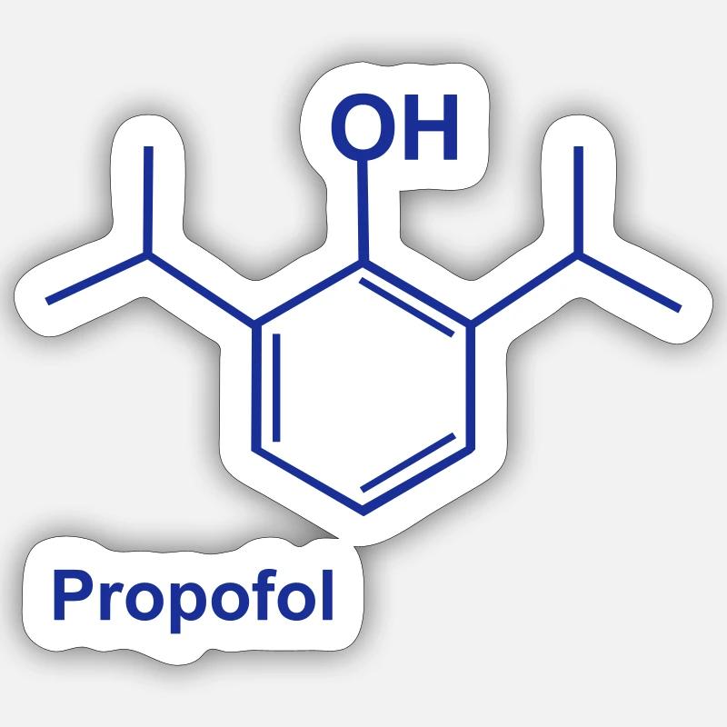 Bleu de propofol Sticker taille S (10 x 10 cm)
