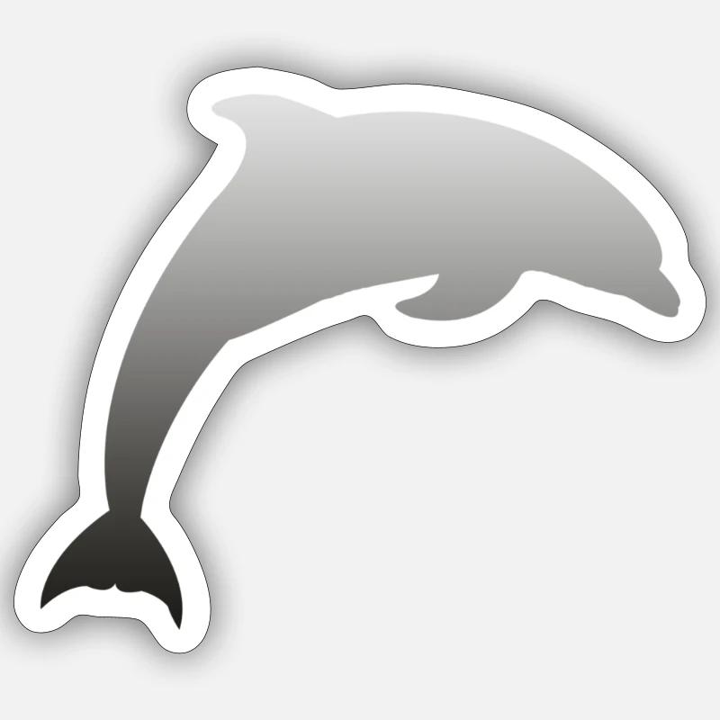 Dolphin Sticker size S (10 x 10 cm)