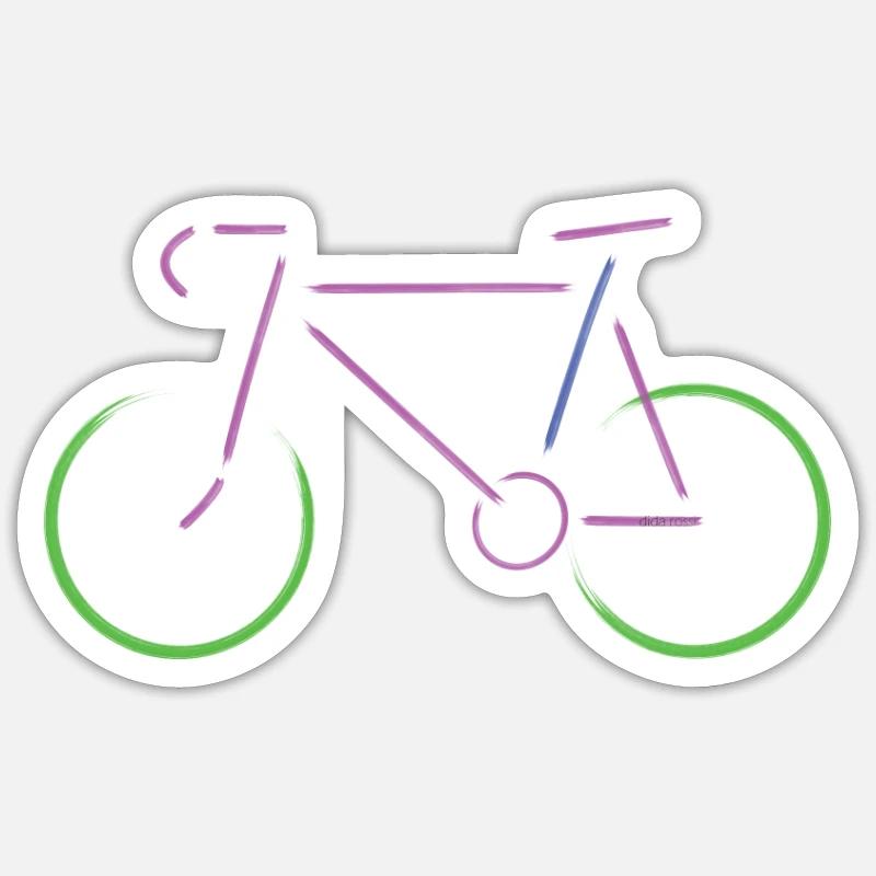 Bicyclepaint - Sticker taille S (10 x 10 cm) - blanc mat