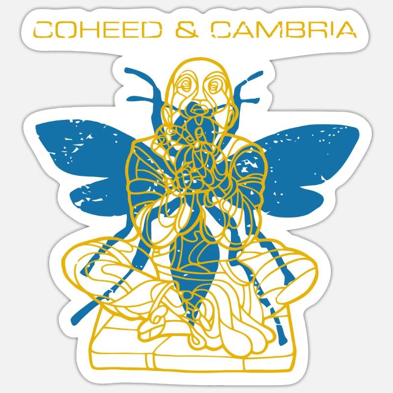 Coheed et Cambria - Sticker taille S (10 x 10 cm) - blanc mat