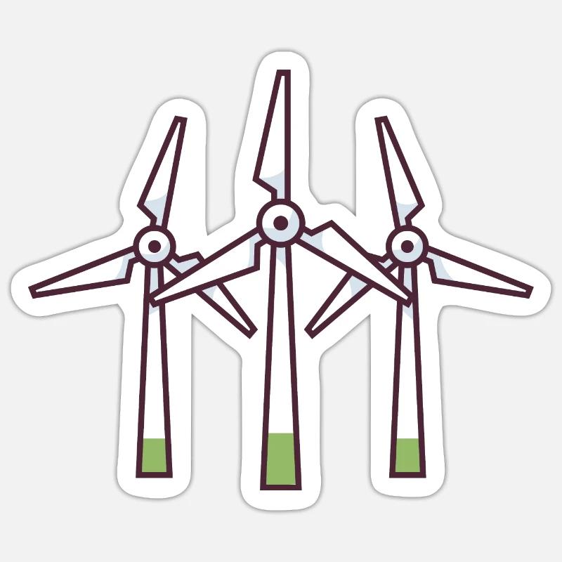 Energy Transition Is a Significant Energy System. Sticker size S (10 x 10 cm)
