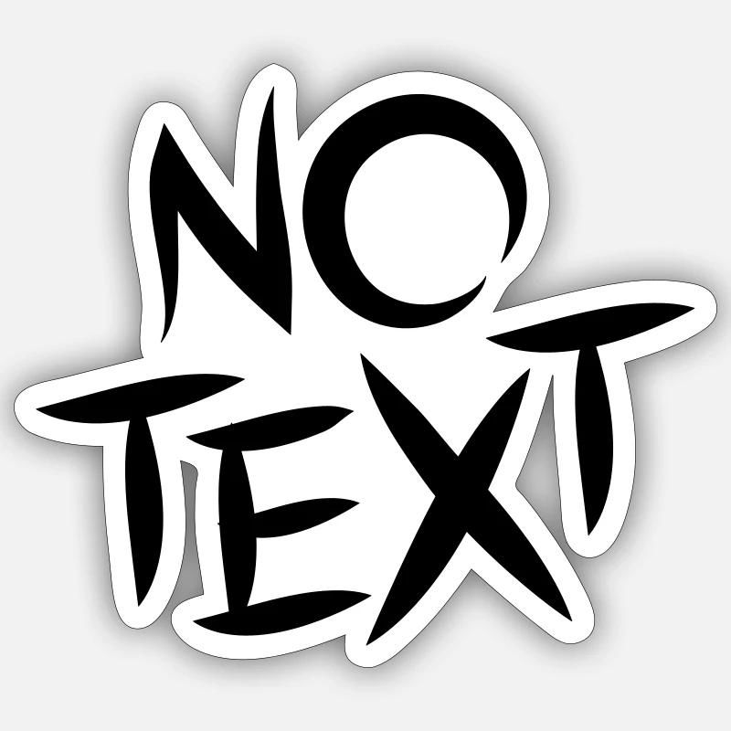 PAS DE TEXTE Sticker taille S (10 x 10 cm)